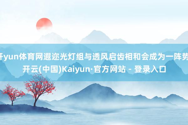 开yun体育网遐迩光灯组与透风启齿相和会成为一阵势-开云(中国)Kaiyun·官方网站 - 登录入口
