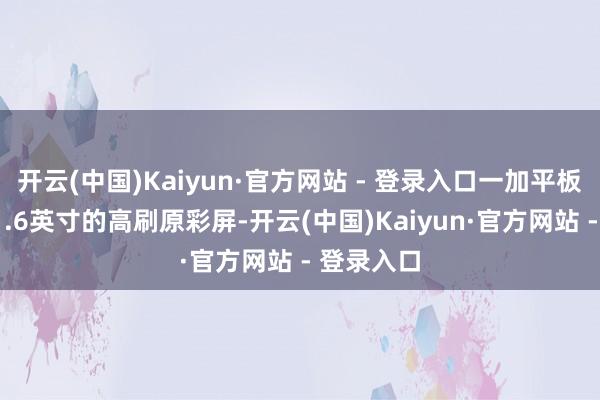 开云(中国)Kaiyun·官方网站 - 登录入口一加平板配备了11.6英寸的高刷原彩屏-开云(中国)Kaiyun·官方网站 - 登录入口