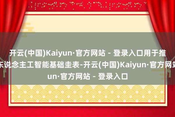 开云(中国)Kaiyun·官方网站 - 登录入口用于推广云猜测和东说念主工智能基础圭表-开云(中国)Kaiyun·官方网站 - 登录入口