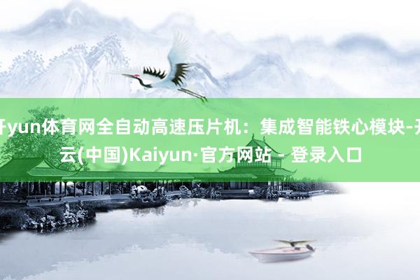 开yun体育网全自动高速压片机：集成智能铁心模块-开云(中国)Kaiyun·官方网站 - 登录入口
