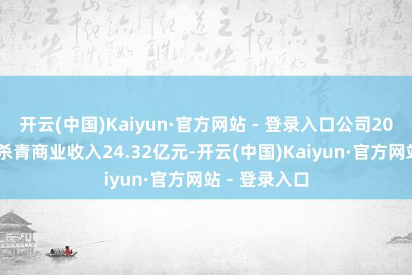 开云(中国)Kaiyun·官方网站 - 登录入口公司2025年上半年杀青商业收入24.32亿元-开云(中国)Kaiyun·官方网站 - 登录入口