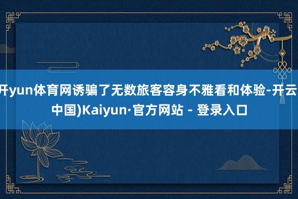 开yun体育网诱骗了无数旅客容身不雅看和体验-开云(中国)Kaiyun·官方网站 - 登录入口